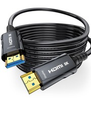8K Fiber Optic HDMI Cable Long 50FT CL2 in Wall - 48Gbps High-Speed 8K 60Hz,4...