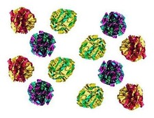 Original Mylar Crinkle Balls Cat Toys - 12 Pack