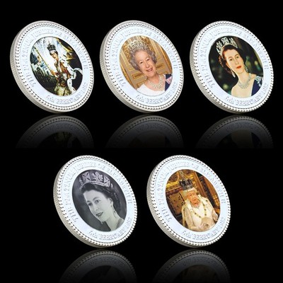 5 Stück Queen Elizabeth II Platinum Jubilee 70th Anniversary Coin Set 1952-2022 