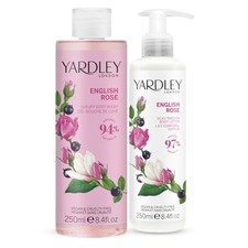 Image of Yardley London Body Wash & Lotion Collection - English Rose Essence for Women,