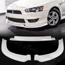 For 2008-2015 Mitsubishi Lancer Ra-style Painted White Front Bumper Spoiler Lip For 2008-2015 Mitsubishi Lancer Ra-style Painted White Front Bumper Spoiler Lip