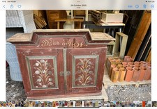 Antique Gustavian Wedding Cabinet Dresser Top Cupboard