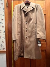 Mens London Fog lined trench Coat Size 38 R V...