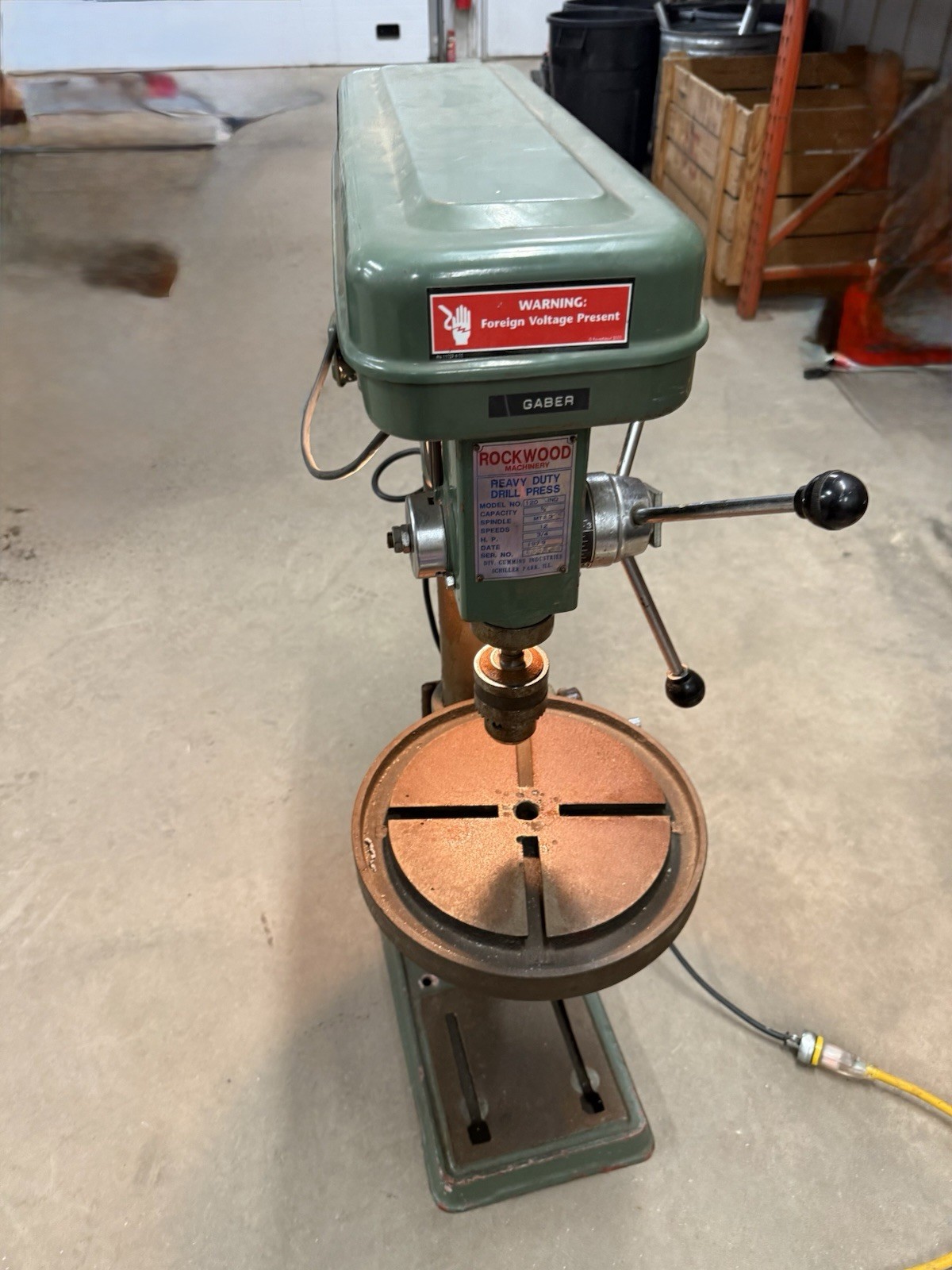 1979  Rockwood Machinery Heavy Duty Drill Press: Model 120 -