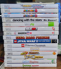 Nintendo Wii Game Lot of 18. Wii Sports, wii draw games and drawing pad.