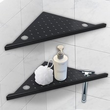 Corner Shower Shelves 2-Pcs 10  Rustproof 304 Stainless Steel Shelf with Razor