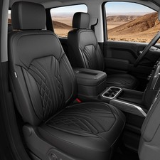 Truck Leather Seat Covers For Chevy Silverado Gmc Sierra Crew Cab 1500 20192026