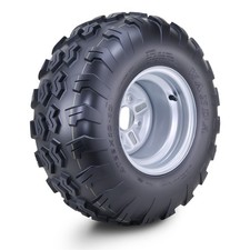 WANDA ATV Tire & Wheel 22X10-10 with 4 Lugs on 110mm PCD Silver Wheel 10238