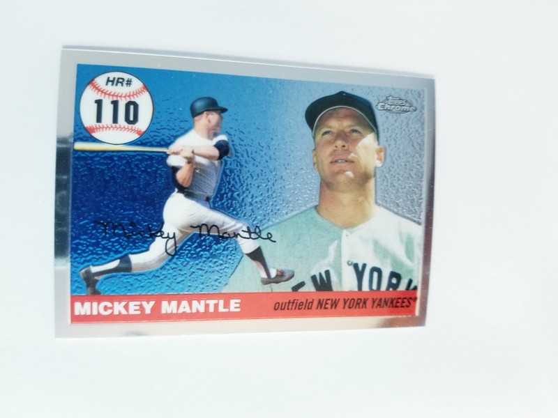 MICKEY MANTLE 2006 TOPPS CHROME HOME RUN HISTORY #110 YANKEES 