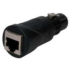 Accu-Cable RJ45 Ethernet to 3-Pin XLR/DMX Male Adapter