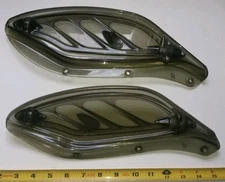 Used Smoke Adjustable Fairing Side Wind Air Deflector For Harley FLHX FLHT CVO 