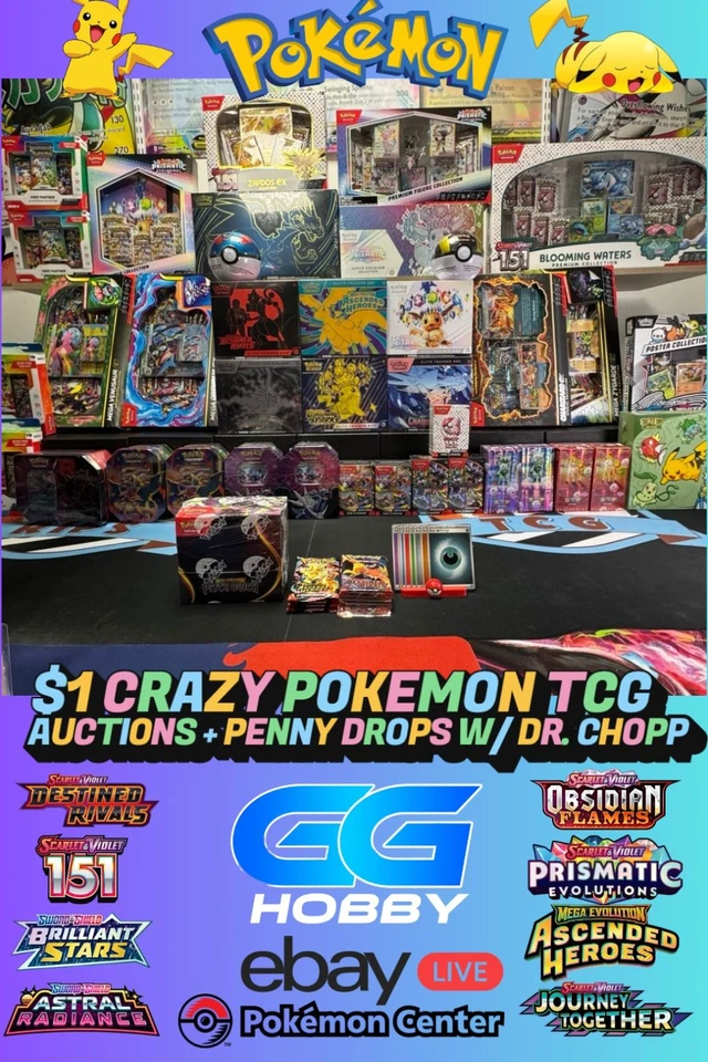 $1 POKEMON TCG SEALED AUCTIONS W/ DR.CHOPEMALL