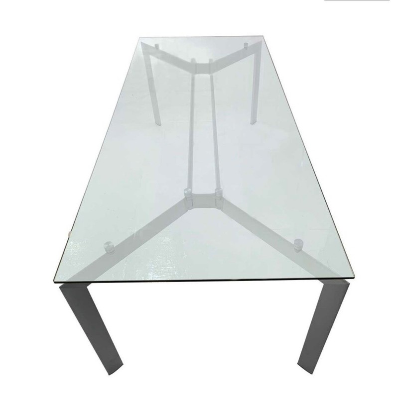Makio Hasuike Seccose Metra Glass Table - Italian Designer