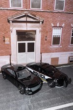 Lot Of 2 Matchbox Undercover Dodge Charger & Black Ford Interceptor Police Car