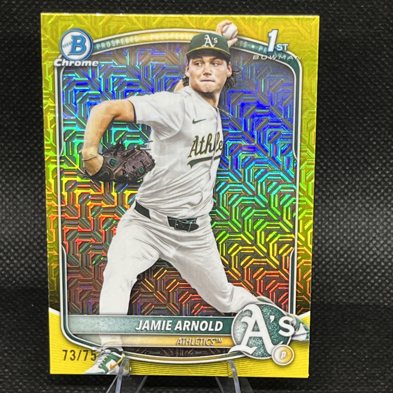 JAMIE ARNOLD 2025 Bowman Draft  Mega Box 1st Yellow Mega Refractor /75