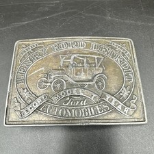 - Belt Buckle Henry Ford Detroit Model T Ford Brass Vintage 1970  s Belt Buckle