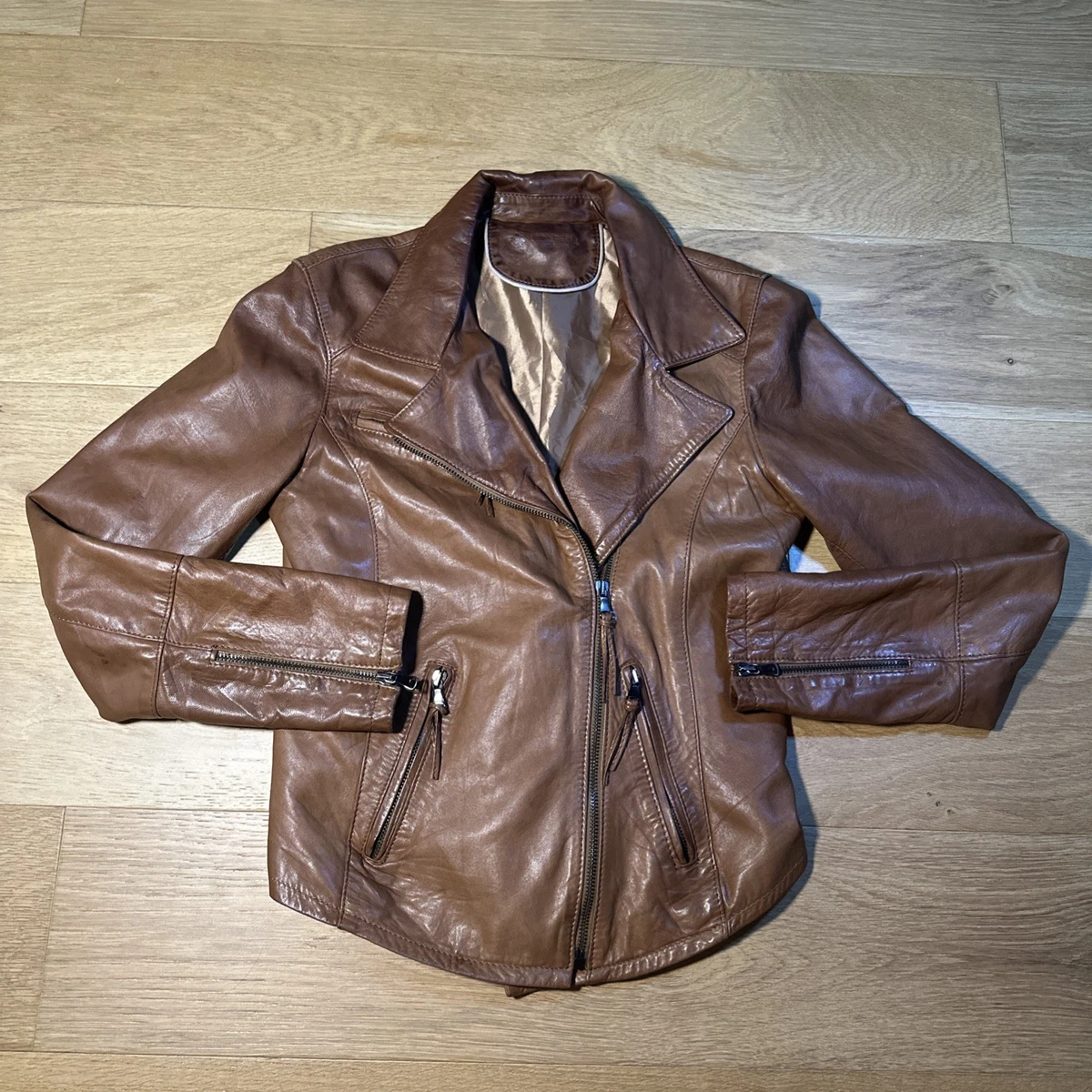 Vera Pelle Coats, Jackets & Vests Leather Outer Shell for Women