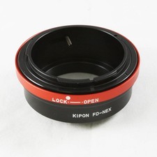 Kipon FD mount lens to Sony E mount adapter red NEX A7 IV A7R V III A6600 A9 A7C