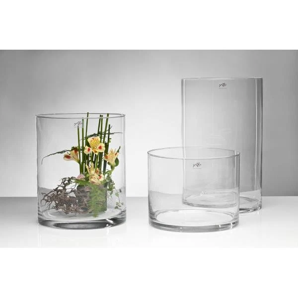 Glasvase, Dekoglas, Tischvase CYLI H. 20cm D. 25cm zylindrisch rund Sandra Rich - Bild 2 von 4