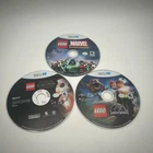 3 Lego Wii U Games Bundle - Marvel Super Heroes, Jurassic World, Force Awakens