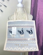 Ted Baker French Bulldog Vinyl Shopper Tote Bag - BNWT
