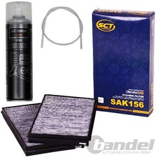 2xPOLLENFILTER + KLIMAANLAGENREINIGER passend f�r BMW 5er E60 E61 6er E63 E64
