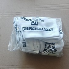 FS Football Socks Girls White Logo Athletic Football Socks Size M