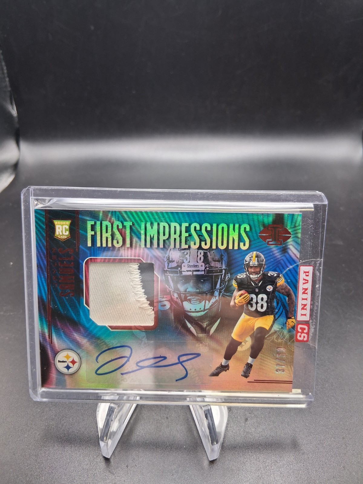 Jaylen Samuels Panini Illusions #117 Jersey Autograph