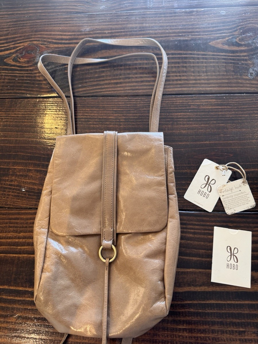 HOBO Beige Leather Backpack new without tags Fern Backpack in Pebbled Leather - Taupe – HOBO main image 3