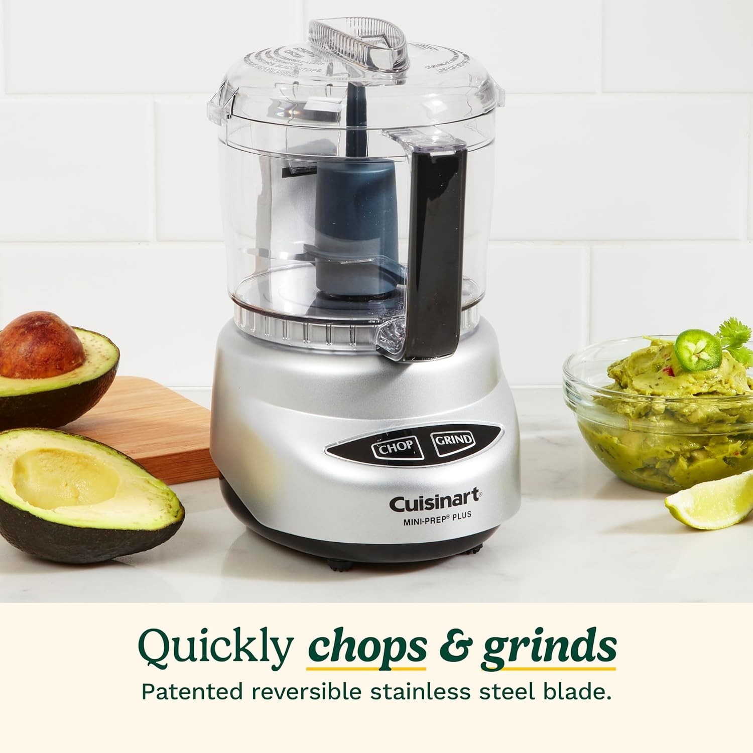 Cuisinart Mini-Prep Plus 3-Cup Food Processor Compact Chopper Blender