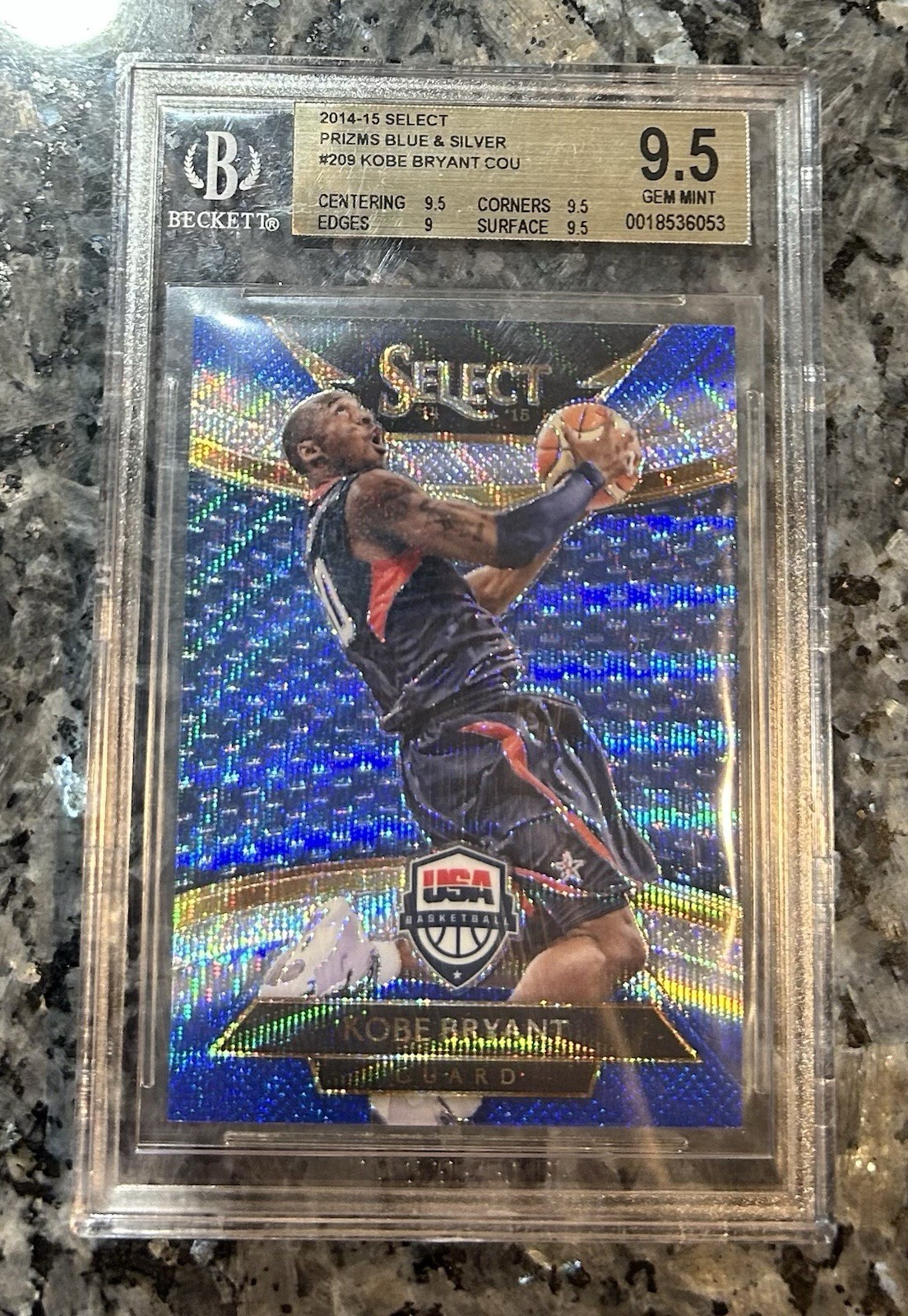 Kobe Bryant 2014 Select #209 Courtside Blue & Silver (Team USA