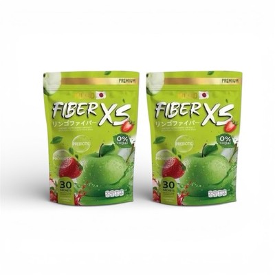 2x Mikeo Fiber XS Dietary Fiber Drink with Prebiotic FOS Inulin 60 Sachets