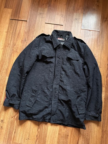 Prada Sport, Vintage Prada Sport Faux Fur Lined Field Jacket Black Size 52 (L/XL)