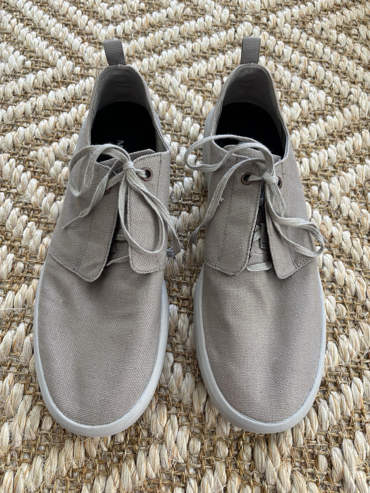 Scarpe sneakers Merrell Gridway uomo taglia 10 grigie casual da passeggio in tela