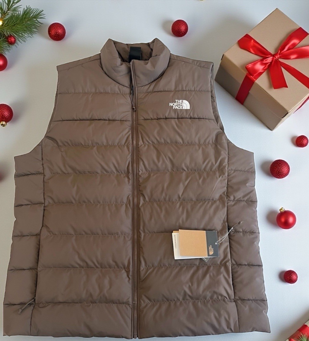 NWT The North Face Aconcagua 3 Down Puffer Vest Smokey Brown Men's XL