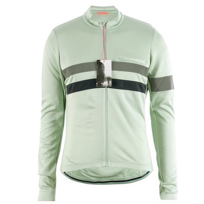 RAPHA Herren Radtrikot Brevet Long Sleeve Jersey Mintgrün / L / Langarmtrikot
