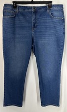 Terra  Sky Plus Petite Straight Stretchy Light Blue 5 Pocket Casual Jeans Sz 20