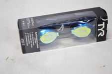 NEW TYR Swim Goggles Adult Blackhawk Racing Mirrored Gold Metal Rainbow
