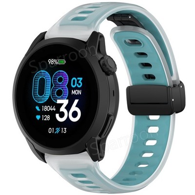 Silicone Rubber Magnetic Watch Band 22mm Universal Smart Watch Strap Bracelet