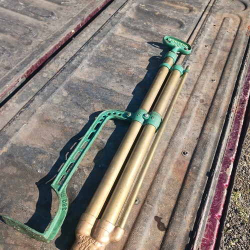 Antique Myers Patent 1895 Bilge Foot Pump Old Restore Brass Iron