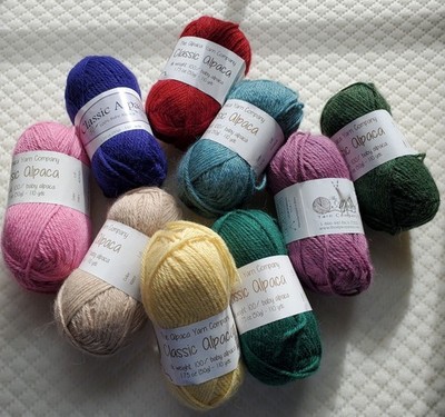 The Alpaca Yarn Company Classic Alpaca 100% Baby Alpaca DK Weight 50g 110yds