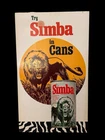 Vintage Simba Soft Drink Promo Poster 1960s Defunct Coca-Cola Display