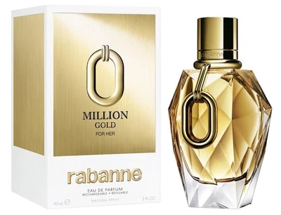 Paco Rabanne Million Gold For Her Eau de Parfum 90ml - New & Sealed