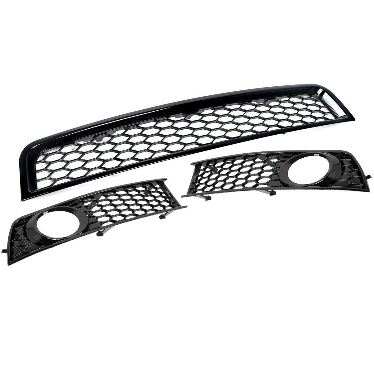 3x Front Bumper Lower Grille Fog Light Grill Cover Cap For 20022005