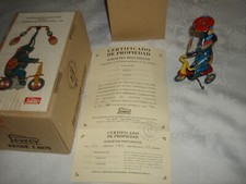 Vintage Collectible Juguetes PAYA Circus Elephant Windup Tin Toy Certified Box