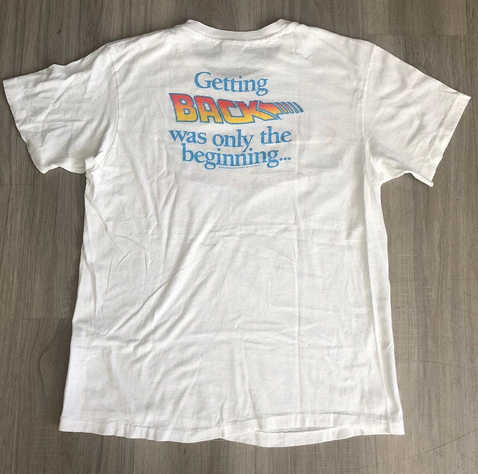 Camiseta de Colección Regreso al Futuro Parte 2 II 1989 Etiqueta Grande Se Ajusta M Película Promo Foto 4 de 4
