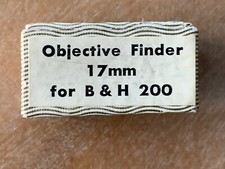 Objective Finder 17mm for B  H 200 Miniature Box Empty 1 3/8 x 7/8 x 5/8