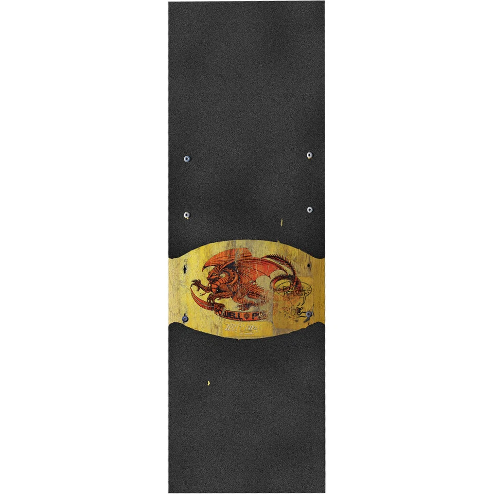 Powell Peralta Skateboard Griptape Oval Dragon V2 10.5" x 33" Grip Sheet