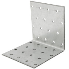 Image of Angle Bracket Heavy Duty Galvanised Steel Corner Brackets for Structural S