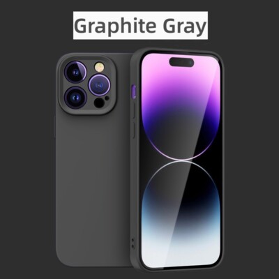 Shockproof Liquid Silicone Soft Phone Case For iPhone 16 Pro Max 15 14 13 12 11